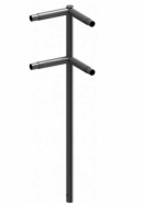 rohov� sloupek z�bradl�, bez barvy, k zabetonov�n� 13