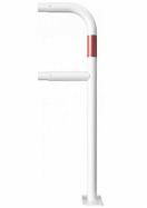 koncov� sloupek z�bradl�, b�lo-�erven�, na hmo�dinky 17