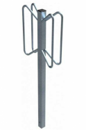 ocelov� stojan na dv� kola, k zabetonov�n� 20