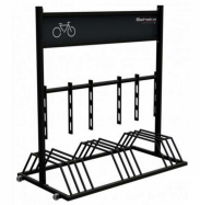 mobiln� stojan na dev�t kol s reklamn�m panelem 1