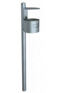 popeln�k kulat� se st��kou, se sloupkem, bez barvy 6