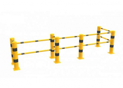 bezpe�nostn� �luto-�ern� z�bradl�, T sloupek 3 x 90� 18