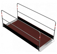 bezpe�nostn� m�stek (l�vka) ocel, d�evo,d�lka 2,70m 3
