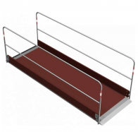 bezpe�nostn� m�stek (l�vka) ocel, d�evo,d�lka 3,20m 4
