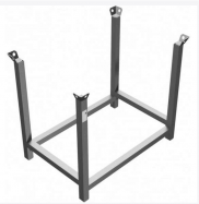 stohovac� paleta 1,08x0,68x0,54m pozink 23