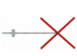 ozna�en� omezen� pr�jezdu a odbo�en� na dopravn�m zna�en� 1500-1500mm 6 - pohled 1 - www.idealmarket.cz