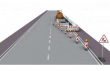 plastov� bari�ra EURO2, typ NOX, b�lo-�erven�, bez adapt�ru 1 - pohled 4 - www.idealmarket.cz