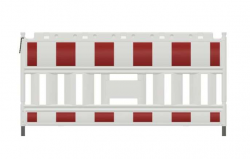 plastov� bari�ra, f�lie RA2/B, b�lo-�erven�, bez adapt�ru 3