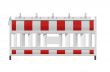 plastov� bari�ra EURO2, f�lie RA2/B, b�lo-�erven�, s adapt�rem 4 - pohled 2 - www.idealmarket.cz