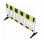 plastov� bari�ra EURO3, typ ULTRA, s gumov�mi nohami, �erno-�lut� 3 - pohled 2 - www.idealmarket.cz