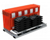 set 10 kus� �erven�ch bari�r, bez adapt�r�, f�lie typ 1,podstavce, paleta 14 - www.idealmarket.cz