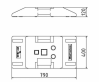 podstavec (noha) mobiln�ch plot� - bari�r  5 - pohled 3 - www.idealmarket.cz