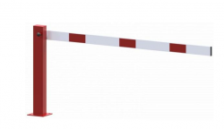 ru�n� z�vora, pevn� sloupek, 2000x950mm, b�lo-�erven� 2