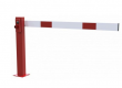 kompaktn run zvora, pevn sloupek, 1500mm, trojhran, blo-erven 4 - pohled 1 - www.idealmarket.cz