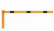 kompaktn� ru�n� z�vora, pevn� sloupek, 2500mm, trojhran, �luto-�ern� 6 - pohled 1 - www.idealmarket.cz
