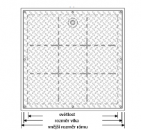 poklop vodot�sn�, pachot�sn�, �ern� n�t�r, mezn� zat�en� 5t