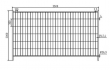 mobiln� plot ��rov� zinkovan� Profi bez h�k� a os 3,5x2,0m 1 - pohled 3 - www.idealmarket.cz