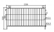 mobiln� plot ��rov� zinkovan� s h�ky a osami 2,2x1,20m 6 - pohled 2 - www.idealmarket.cz