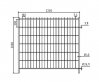 vyrovn�vac� element galvanicky zinkovan� Standard  2,2x2,0m 8 - pohled 2 - www.idealmarket.cz