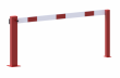 kompaktn� ru�n� z�vora, podp�rn� sloupek, 2000mm, visac� z�mek, b�lo-�erven� 2 - pohled 1 - www.idealmarket.cz
