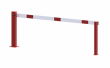kompaktn� ru�n� z�vora, podp�rn� sloupek, 2500mm, visac� z�mek, b�lo-�erven� 3 - pohled 1 - www.idealmarket.cz