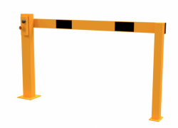 z�vora, podp�rn� sloupek, 1500mm, trojhran, �luto-�ern� 4