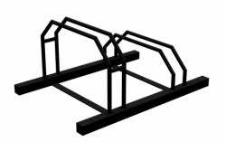 stojan na kolo, ��rov� zinek, barven�, dv� kola 27