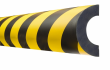 bezpe�nostn� profil na potrub� a sloupky, magnetick�, �luto-�ern�, 1000x125x85mm 9 - pohled 2 - www.idealmarket.cz